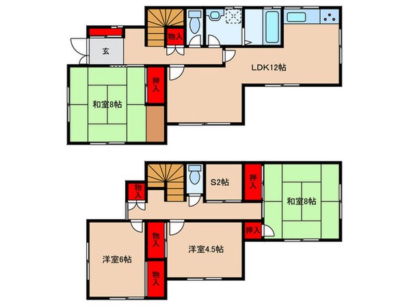 稲６丁目貸家（３号）の物件間取画像